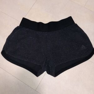 Like New Womens Black/White Speckled Adidas Shorts